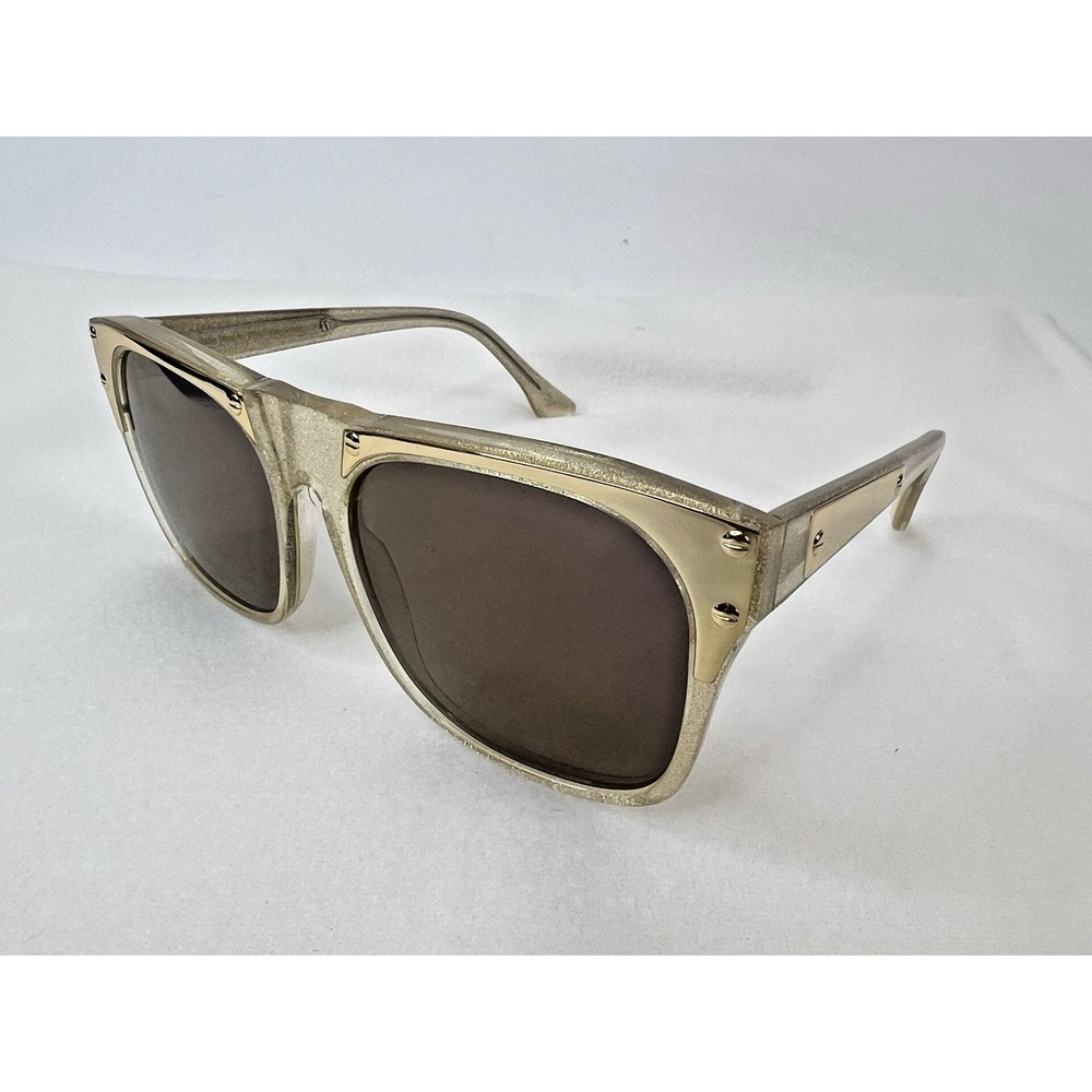 Vintage Frames By Corey‎ Shapiro Rude Metal Gold Unisex UV400 Sunglasses - Picture 3 of 9